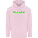 Kwikasfuki Superbike Funny Biker Motorcycle Mens 80% Cotton Hoodie Light Pink