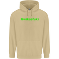 Kwikasfuki Superbike Funny Biker Motorcycle Mens 80% Cotton Hoodie Sand