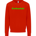 Kwikasfuki Superbike Funny Biker Motorcycle Mens Sweatshirt Jumper Bright Red