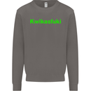 Kwikasfuki Superbike Funny Biker Motorcycle Mens Sweatshirt Jumper Charcoal