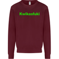 Kwikasfuki Superbike Funny Biker Motorcycle Mens Sweatshirt Jumper Maroon