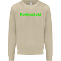 Kwikasfuki Superbike Funny Biker Motorcycle Mens Sweatshirt Jumper Sand