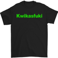 Kwikasfuki Superbike Funny Biker Motorcycle Mens T-Shirt Cotton Gildan Black