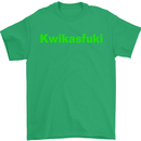 Kwikasfuki Superbike Funny Biker Motorcycle Mens T-Shirt Cotton Gildan Irish Green