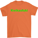 Kwikasfuki Superbike Funny Biker Motorcycle Mens T-Shirt Cotton Gildan Orange