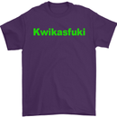 Kwikasfuki Superbike Funny Biker Motorcycle Mens T-Shirt Cotton Gildan Purple