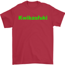 Kwikasfuki Superbike Funny Biker Motorcycle Mens T-Shirt Cotton Gildan Red