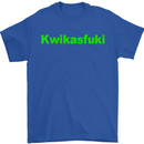Kwikasfuki Superbike Funny Biker Motorcycle Mens T-Shirt Cotton Gildan Royal Blue