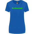 Kwikasfuki Superbike Funny Biker Motorcycle Womens Wider Cut T-Shirt Royal Blue