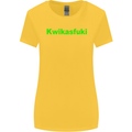 Kwikasfuki Superbike Funny Biker Motorcycle Womens Wider Cut T-Shirt Yellow
