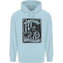 LA Choppers Motorcycle Motorbike Biker Childrens Kids Hoodie Light Blue