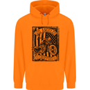 LA Choppers Motorcycle Motorbike Biker Childrens Kids Hoodie Orange