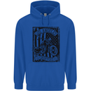 LA Choppers Motorcycle Motorbike Biker Childrens Kids Hoodie Royal Blue