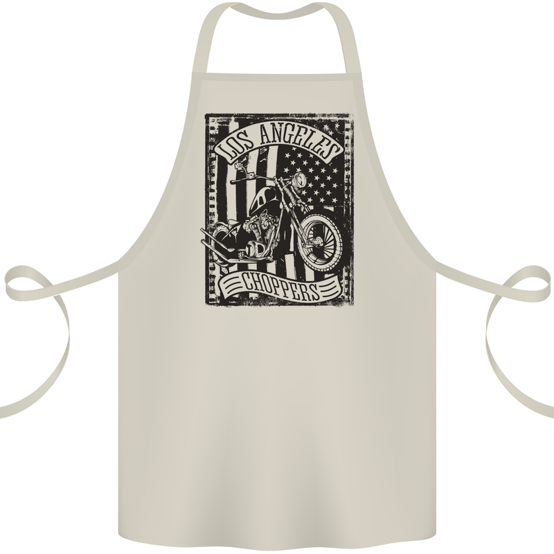 LA Choppers Motorcycle Motorbike Biker Cotton Apron 100% Organic Natural