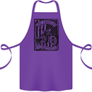 LA Choppers Motorcycle Motorbike Biker Cotton Apron 100% Organic Purple