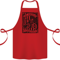 LA Choppers Motorcycle Motorbike Biker Cotton Apron 100% Organic Red