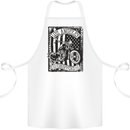 LA Choppers Motorcycle Motorbike Biker Cotton Apron 100% Organic White