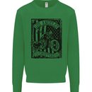 LA Choppers Motorcycle Motorbike Biker Kids Sweatshirt Jumper Irish Green