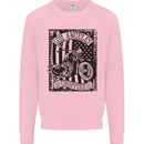 LA Choppers Motorcycle Motorbike Biker Kids Sweatshirt Jumper Light Pink