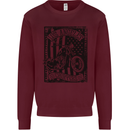 LA Choppers Motorcycle Motorbike Biker Kids Sweatshirt Jumper Maroon