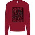 LA Choppers Motorcycle Motorbike Biker Kids Sweatshirt Jumper Red