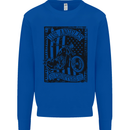 LA Choppers Motorcycle Motorbike Biker Kids Sweatshirt Jumper Royal Blue