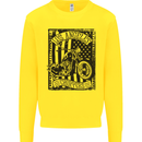 LA Choppers Motorcycle Motorbike Biker Kids Sweatshirt Jumper Yellow