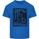 LA Choppers Motorcycle Motorbike Biker Kids T-Shirt Childrens Royal Blue
