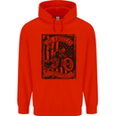 LA Choppers Motorcycle Motorbike Biker Mens 80% Cotton Hoodie Bright Red