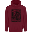 LA Choppers Motorcycle Motorbike Biker Mens 80% Cotton Hoodie Maroon