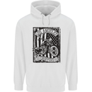 LA Choppers Motorcycle Motorbike Biker Mens 80% Cotton Hoodie White