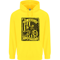 LA Choppers Motorcycle Motorbike Biker Mens 80% Cotton Hoodie Yellow