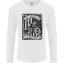 LA Choppers Motorcycle Motorbike Biker Mens Long Sleeve T-Shirt Charcoal