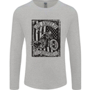 LA Choppers Motorcycle Motorbike Biker Mens Long Sleeve T-Shirt Sports Grey