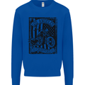 LA Choppers Motorcycle Motorbike Biker Mens Sweatshirt Jumper Royal Blue