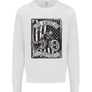 LA Choppers Motorcycle Motorbike Biker Mens Sweatshirt Jumper White