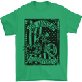 LA Choppers Motorcycle Motorbike Biker Mens T-Shirt Cotton Gildan Irish Green