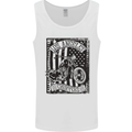 LA Choppers Motorcycle Motorbike Biker Mens Vest Tank Top White