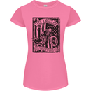 LA Choppers Motorcycle Motorbike Biker Womens Petite Cut T-Shirt Azalea