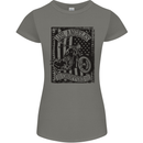 LA Choppers Motorcycle Motorbike Biker Womens Petite Cut T-Shirt Charcoal