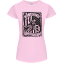 LA Choppers Motorcycle Motorbike Biker Womens Petite Cut T-Shirt Light Pink