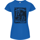 LA Choppers Motorcycle Motorbike Biker Womens Petite Cut T-Shirt Royal Blue