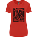 LA Choppers Motorcycle Motorbike Biker Womens Wider Cut T-Shirt Red