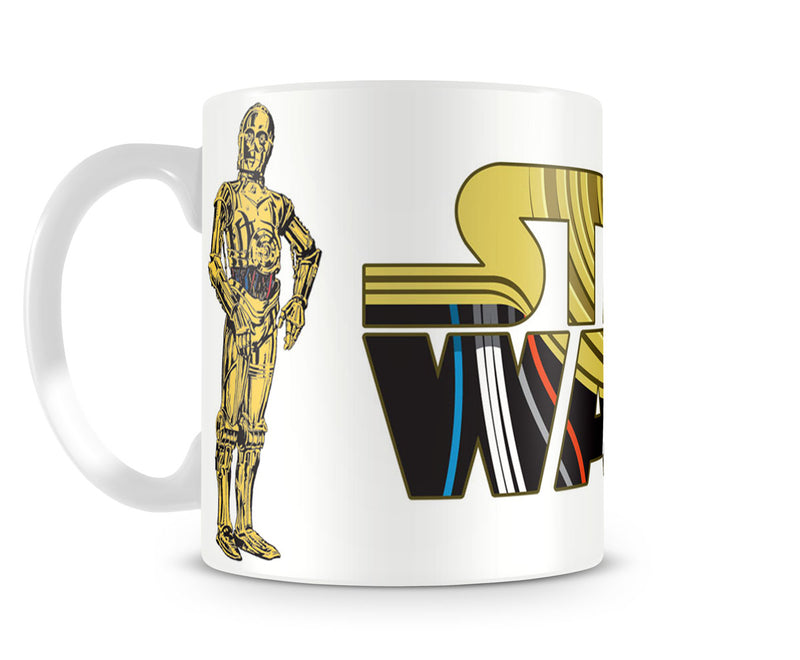 Star Wars C-3PO white film coffee mug cup