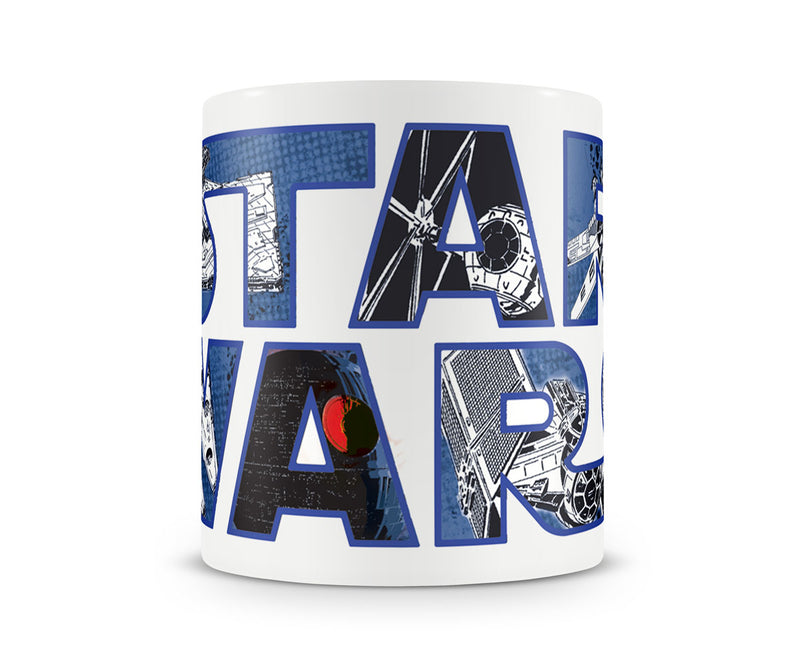 Star wars logo white film coffee mug cup