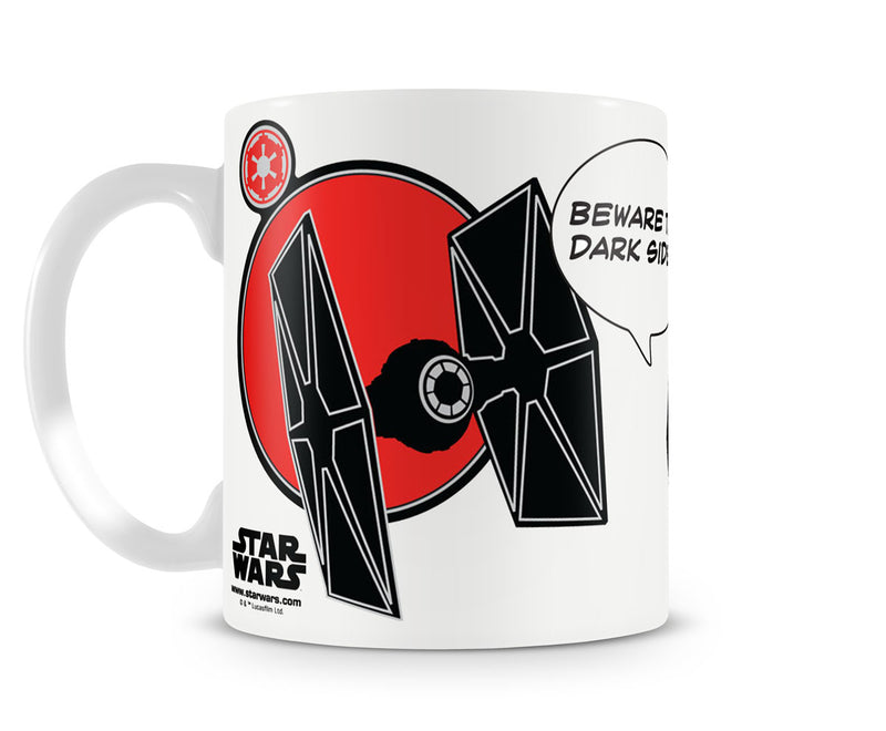 Darth Vader Beware Of The Dark Side film star wars white coffee mug cup