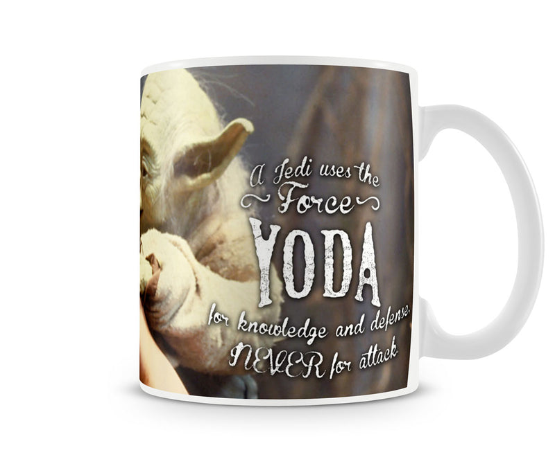 Star wars yoda and skywalker film coffee mug cup