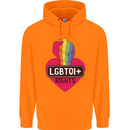 LGBTQI+ Rights Gay Pride Awareness LGBT Childrens Kids Hoodie Orange
