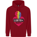 LGBTQI+ Rights Gay Pride Awareness LGBT Childrens Kids Hoodie Red
