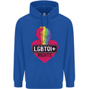 LGBTQI+ Rights Gay Pride Awareness LGBT Childrens Kids Hoodie Royal Blue
